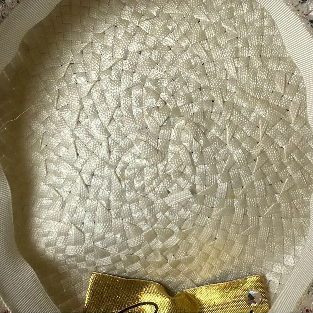 Sonni California Vintage Woven Pillbox Hat